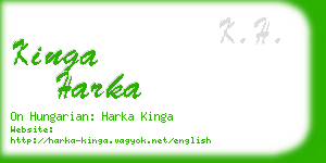 kinga harka business card